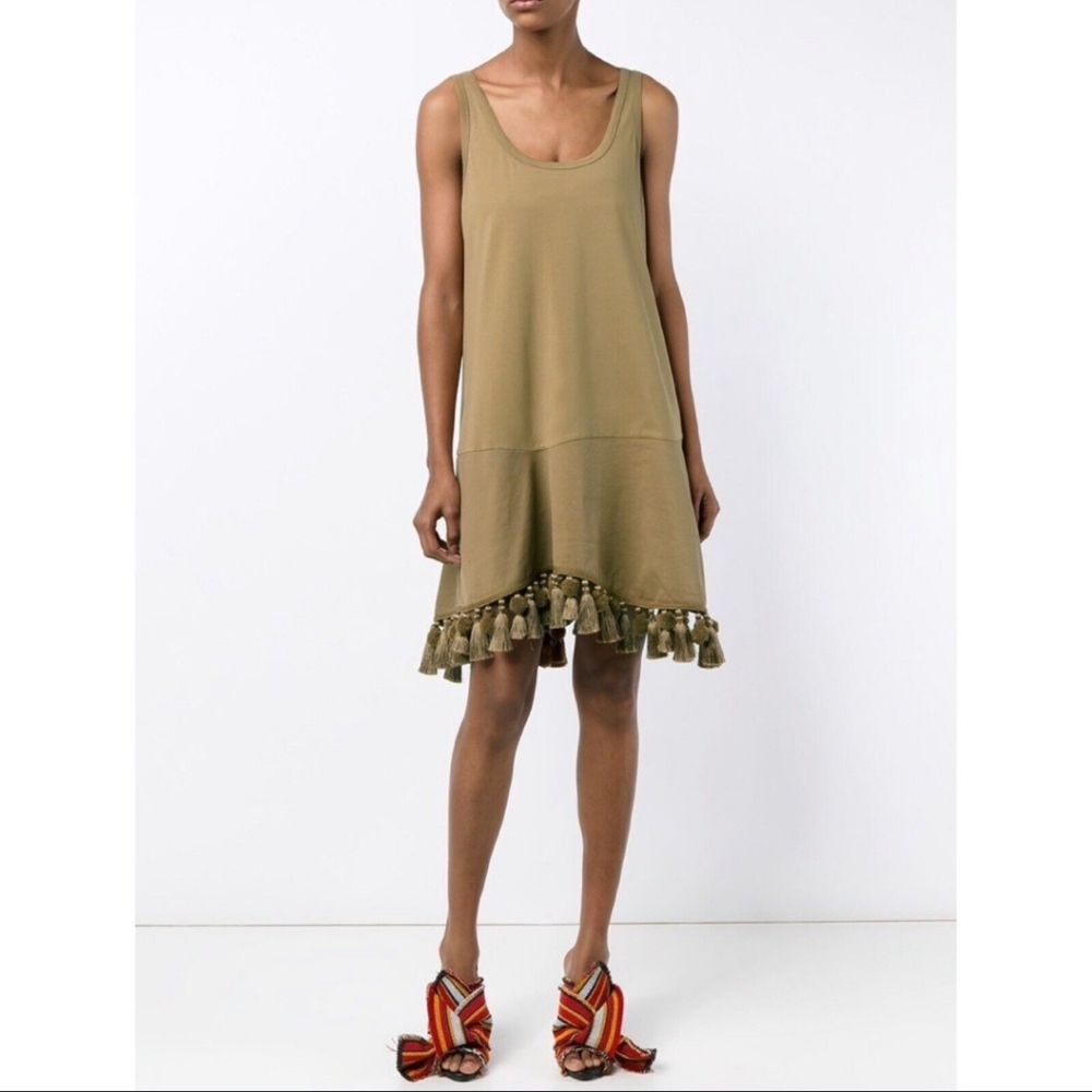 No. 21 A-Line Pom Pom Tassel Dress Sz 40